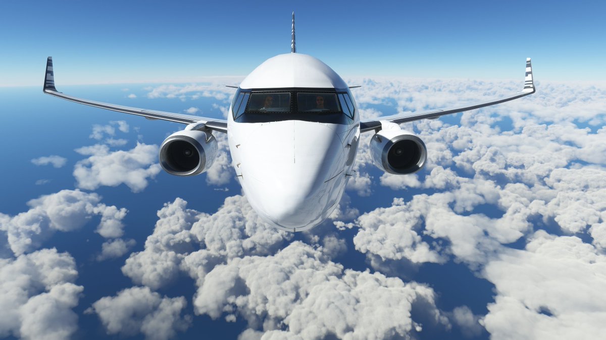 MaikelMcGiver's tweet image. Blasting our way out of Jersey's runway 26 for a flight to San Sebastián Airport (LESO/EAS). Clouds looking lovely as always in this sim. #MSFS2020 #MSFlightSim #Flightsim #Aircraft #PMDG #BBJ #B737 #Boeing #Private #Vatsim #Aviation #Flying @MSFSofficial @PMDGSupport #Twitch