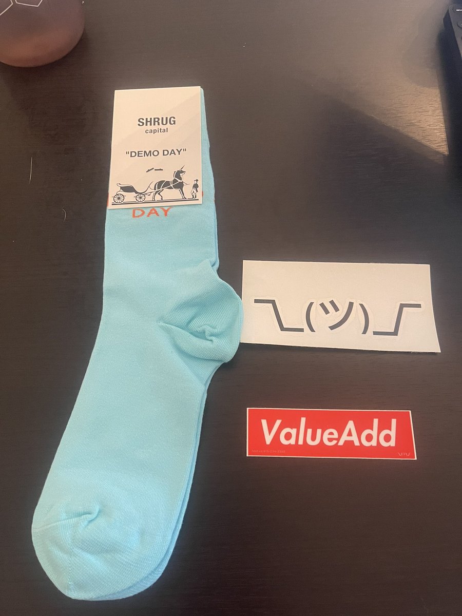 No cigar on the VC board game drop, BUT very thankful for the free swag <a href="/ShrugCap/">Shrug Capital</a> 🤝

Sticker is going on the laptop immediately 💻