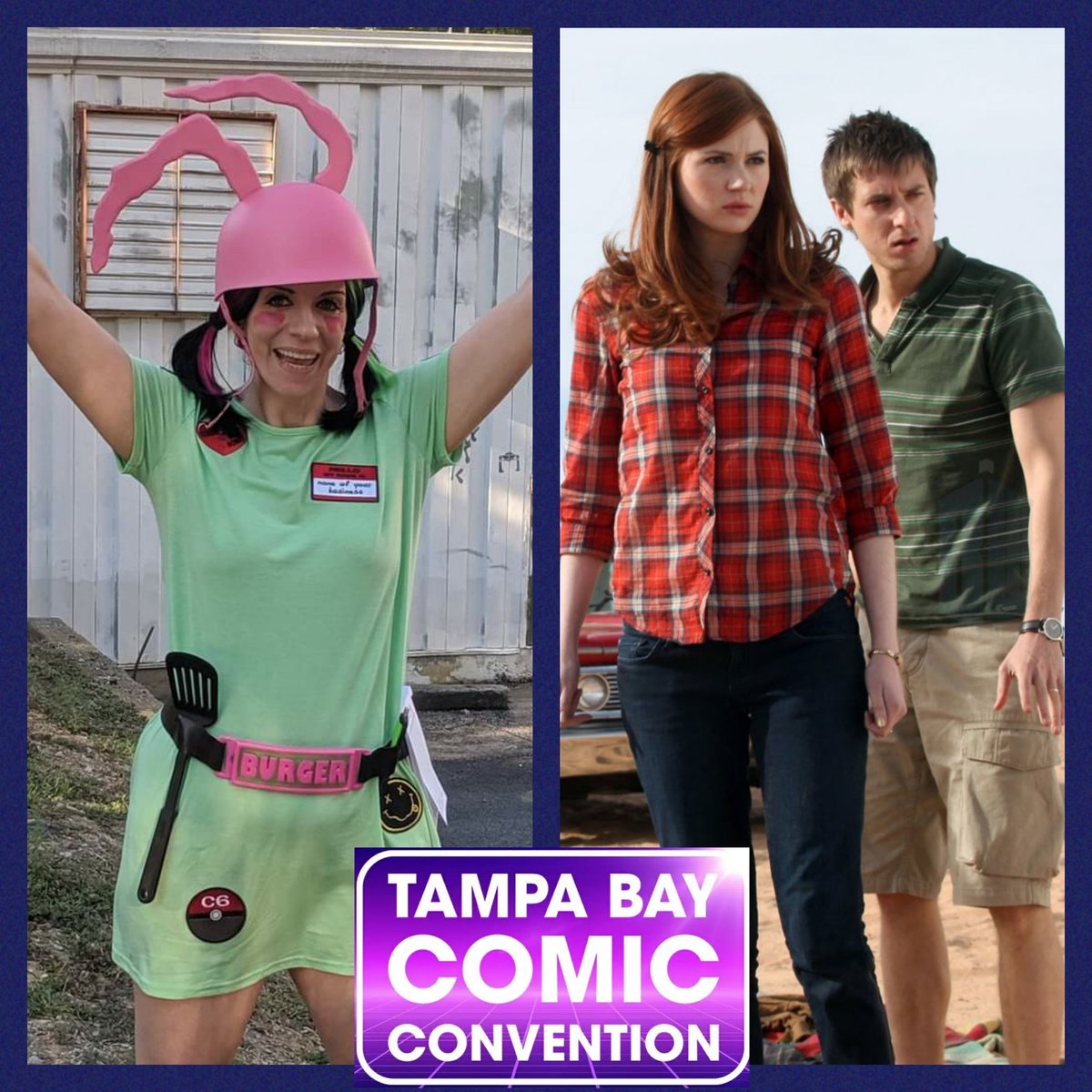 tikitwoflower's tweet photo. Oh, hey! I'll be at Tampa Bay Comic Con this weekend, and here's how to spot me! And yes, Sonic will be my Rory 😊 It's pretty easy to get him into couple's cosplays when I can just buy him some clothes from the internet 😂 https://t.co/d1kY592G7t