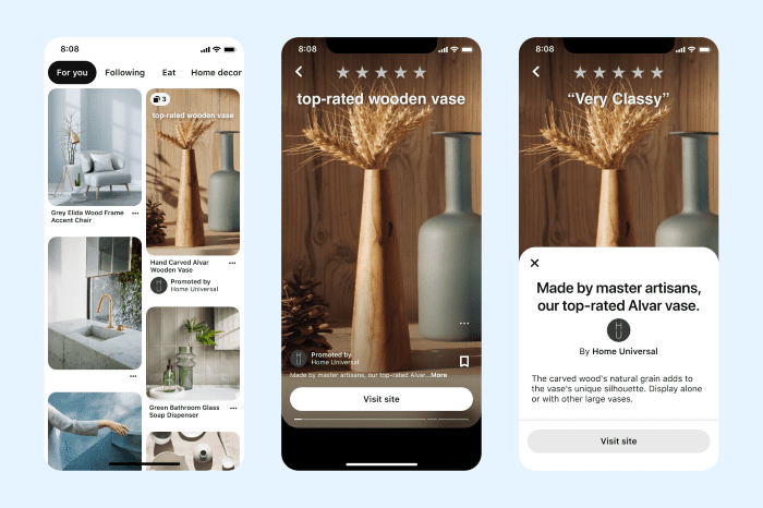 Pinterest’s inspirational video ad format, Idea ads