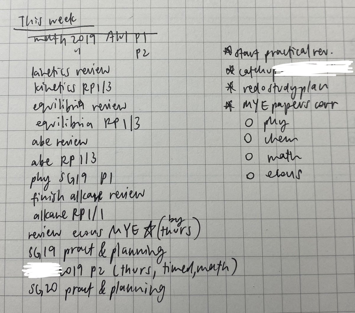 strawberricafe's tweet photo. hi im back :) desperately trying to pull it tgt n not be on the verge of another breakdown bc LOOK AT MY LIST FOR THE WK 😭😭 we arent even halfway through fml https://t.co/jANQEwsDuf