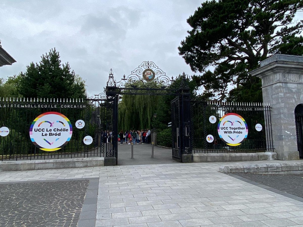 Celebrating @corkpride with the @UCC community today 🌈#ucctogetherwithpride