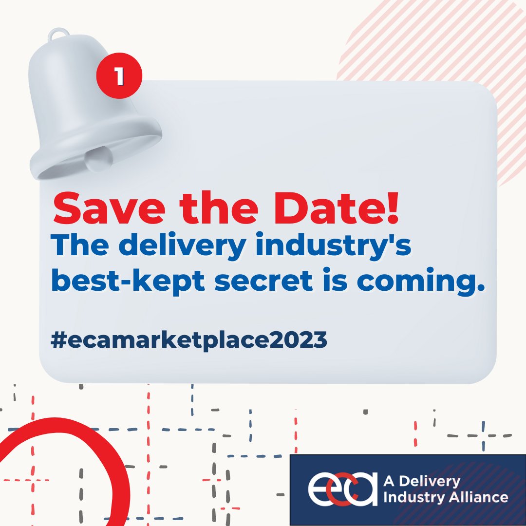 ECAassociation's tweet photo. ECA MarketPlace registration opens September 1st!

#eca #ecamarketplace2023 #delivery #shippers #carriers #vendors https://t.co/tXVUumZWYI