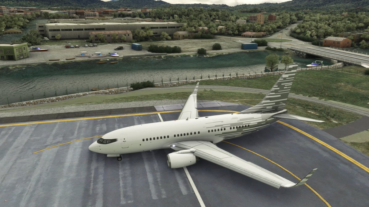 MaikelMcGiver's tweet image. Backtracking runway 22 at San Sebestián Airport (LEAS/EAS), followed by a short taxi towards the apron. #MSFS2020 #MSFlightSim #Flightsim #Aircraft #PMDG #B737 #Boeing #BBJ #LEAS #EAS #Private #Vatsim #Aviation #Flying @MSFSofficial @PMDGSupport #Twitch twitch.tv/MaikelMcGiver