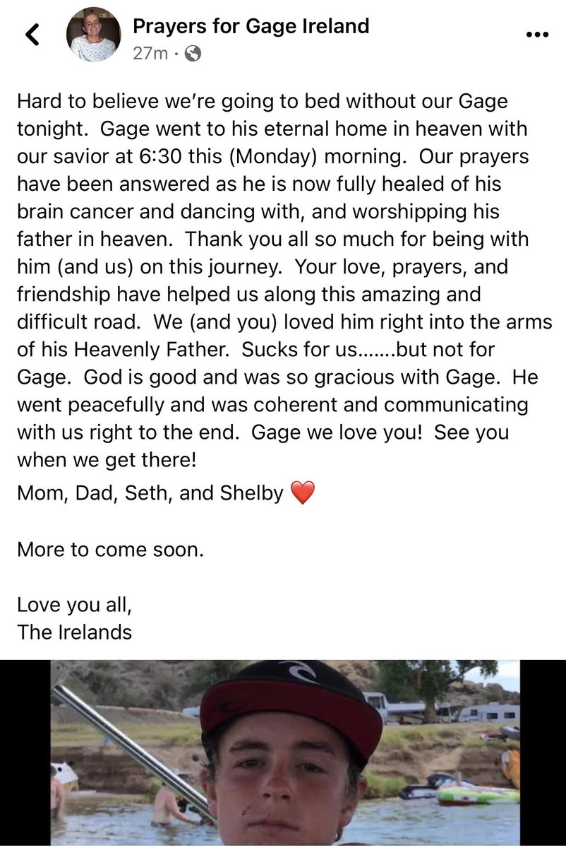 SDHSAquatics's tweet photo. Former water polo player and swimmer Gage Ireland has passed away. May he Rest In Peace, he will be missed. Prayers to the Ireland family https://t.co/MOYgSgct8L