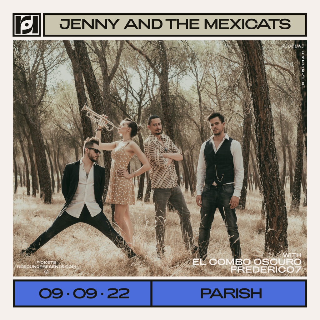 resoundpresents's tweet photo. Get ready for an amazing show! We're stoked to welcome cumbia-centric @ElComboOscuro &amp; groovy soul rocker @frederico7music on tour with @JennyandMexicat at @ParishATX on 9/9! We're gonna be dancing all night, tap the link below to join in on all the fun 💃🏽
https://t.co/f4lDNotK0d https://t.co/vfbOvE3oEQ