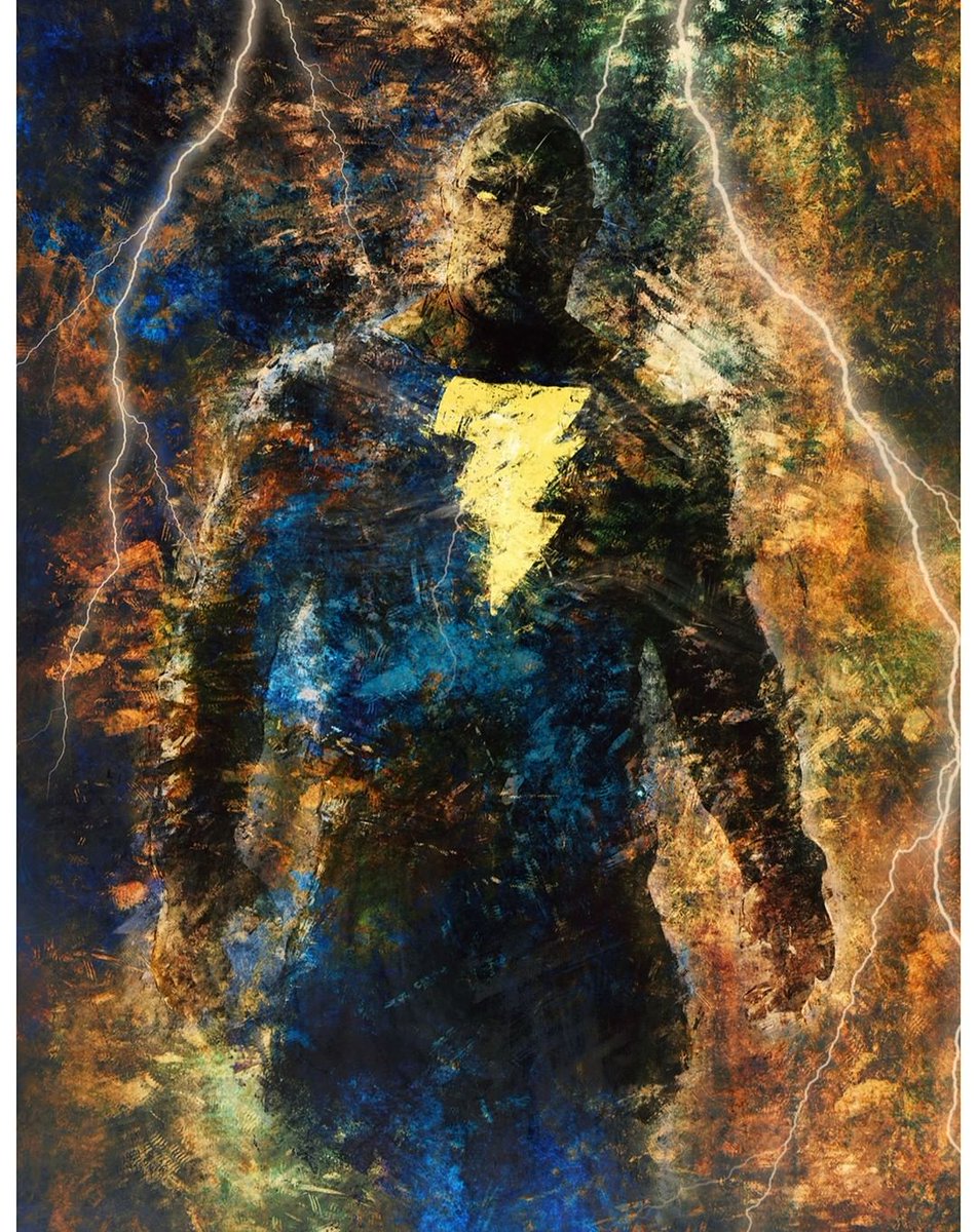 ‘Black Adam Rises’ por Vassilios Bayiokos en procreate #SDCC