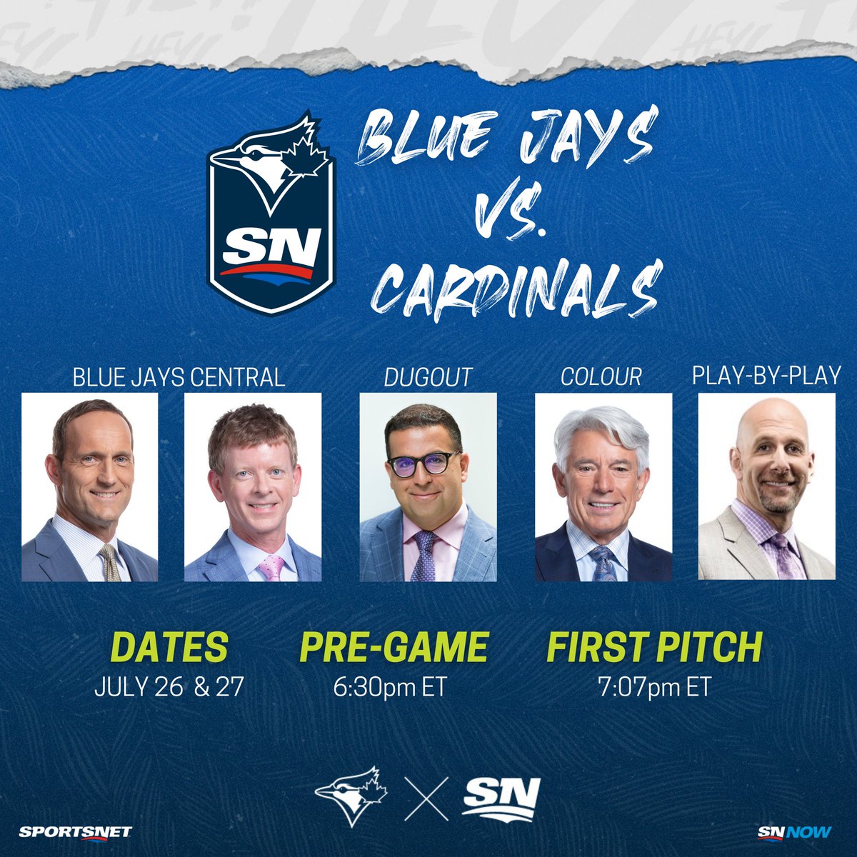 GET UP BALL!

After a red-hot weekend, the <a href="/BlueJays/">Toronto Blue Jays</a> are ready to continue their streak at home...with a familiar face!👀🙌💥

Buck Martinez is back in the booth alongside @DShulman_ESPN, <a href="/SiddallJoe/">Joe Siddall</a>, <a href="/SNETCampbell/">Jamie Campbell</a> and <a href="/ArashMadani/">Arash Madani</a> for this 2-game series on <a href="/Sportsnet/">Sportsnet</a> and SN NOW.