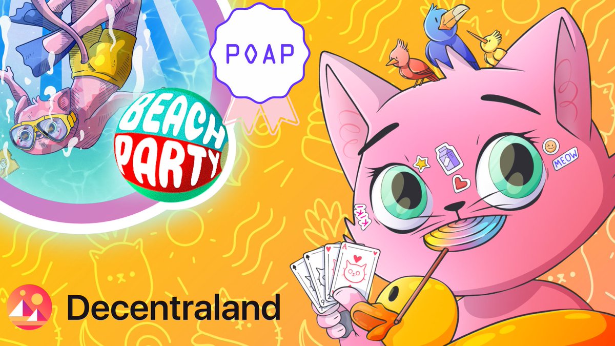 🏖️ Join the #BeachParty this Friday and get a limited-edition POAP from the one and only <a href="/Fat_Baby_NFT/">Fat Baby🍬</a>!
🎟️ events.decentraland.org/event/?id=3200…