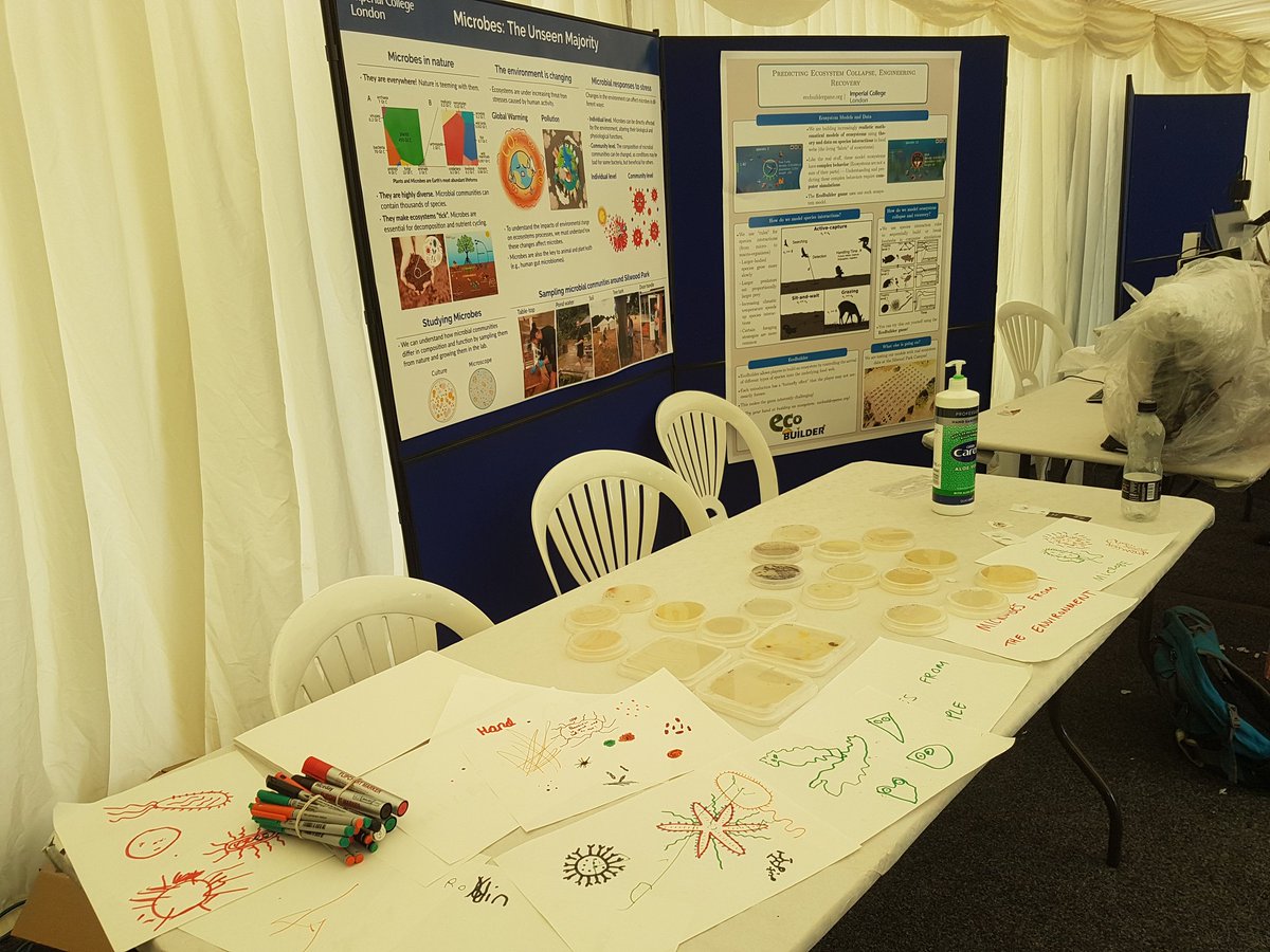 Great day discussing microbial ecology and seeing the kids' artistic interpretations! <a href="/GMaceCentre/">Georgina Mace Centre for the Living Planet</a> <a href="/imperialcollege/">Imperial College London</a> <a href="/ImperialSci/">Imperial Science</a> @ic_blabs <a href="/PawarLab/">PawarLab</a>