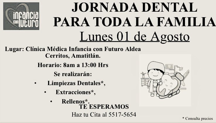 El lunes 1 de agosto tienes cita con nuestro dentista, tendremos jornada dental para toda la familia en nuestra clínica médica. ¡Te esperamos! #if #jornadadental #saluddental #salud #ayuda #guatemala