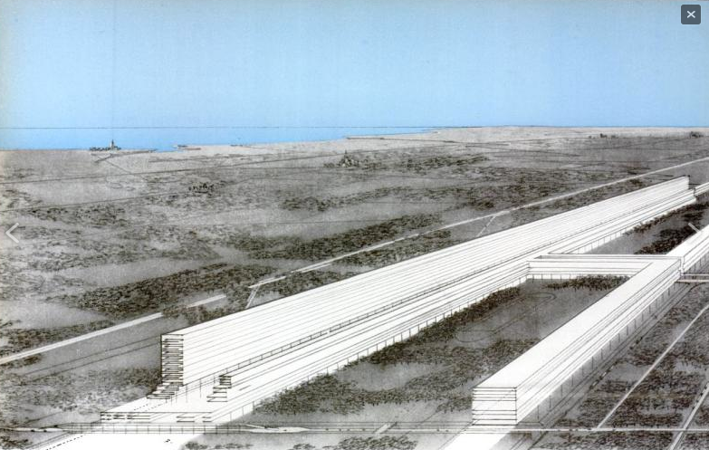 alejandrocsome's tweet image. En 1960, dos cracks como Peter Eiseman y Michael Graves plantearon este modelo, agrupando y condensando tambien en un solo artefacto muchas situaciones urbanas. 15 minutos de caminata para unir dos zonas periféricas a Boston y Washington DC.

Eran piezas urbanas.