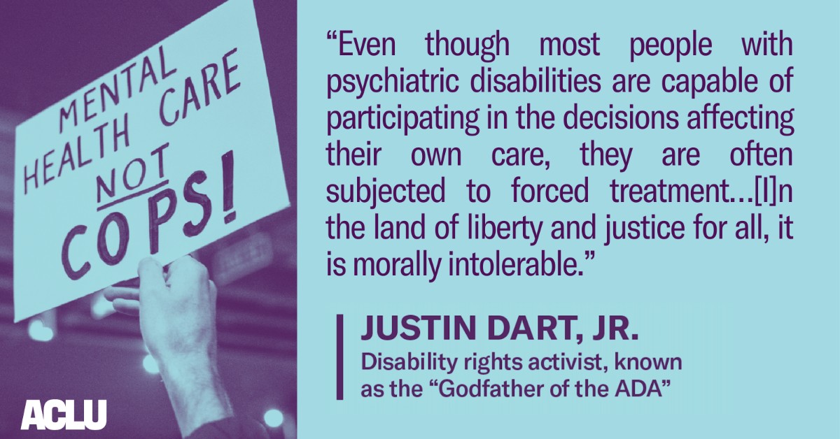 The mental health advocacy movement works to protect people with mental illness against discrimination and to increase access to mental health care for all.

Everyone deserves the support and autonomy needed to lead self-directed lives. #DisabilityPrideMonth