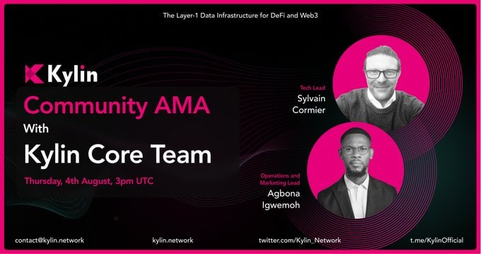 PolkadotSpace's tweet photo. โ๏ธ @Kylin_Network will be having an Ask Me Anything Session!
โ๏ธ #KylinNetwork aims to Build a Cross-chain Platform Powering the Data Economy on #Polkadot.
๐August 4, 3pm UTC
๐งฉVenue:
https://t.co/i8atdunISC https://t.co/7hk6q7UzU2
