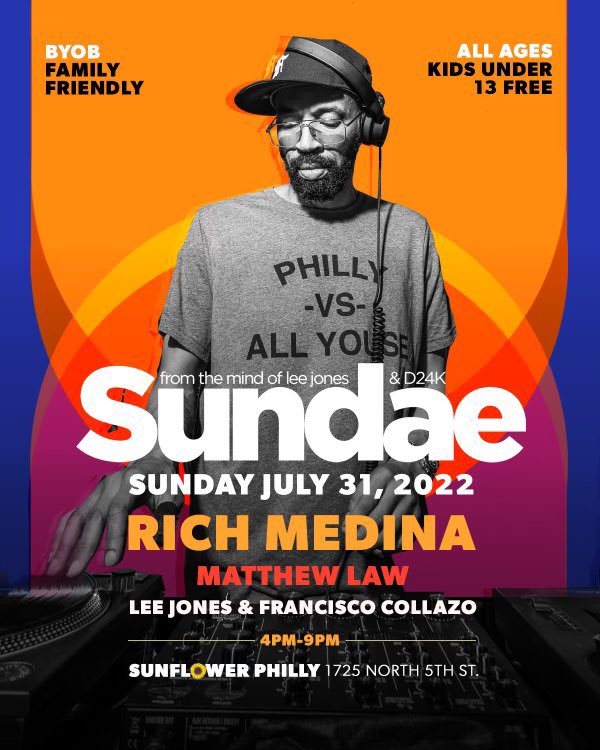 Philly vs All Youse! 

<a href="/richmedina/">richmedina</a> blesses Sunflower with a set during Philly’s longest running house party, Sundae (7/31)🌻

🎫 sunflowerphilly.org/events/sundae0…