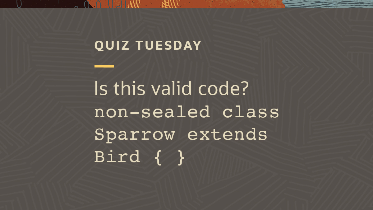 Find out in this #Java certification quiz by Mikalai and Simon. #QuizTuesday social.ora.cl/6019zLcqL