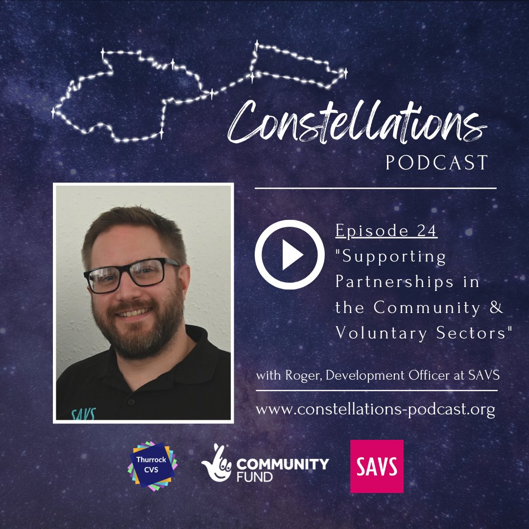 ✨ E P I S O D E . 2 4✨

🎧 Listen to us talk to Roger from <a href="/savs_southend/">SAVS</a> about his journey into the voluntary sector &amp; the support SAVS can provide all communities in Southend!

❤️ Listen now on @spotify , @applepodcasts, or direct from our website at constellations-podcast.org!