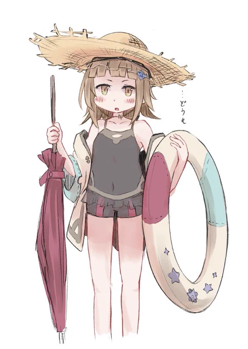 ワ君、水着第2弾にピアモ君いた気がする記念です…かわいいね…#ワーフリ 