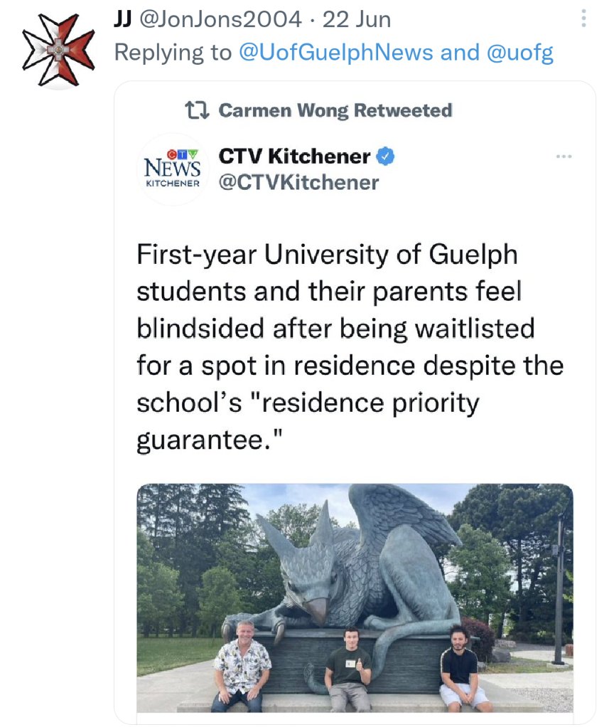Glen Pyle | #WomensHeartHealth ❤️🩹🖇️ (@glenpyle) on Twitter photo What is <a href="/uofg/">University of Guelph</a> doing to help students after their self-inflicted admissions screw up?
Nothing, really.
It's what leadership does after another colossal failure.
If you want to know what leadership looks like at Guelph...a🧵 What is <a href="/uofg/">University of Guelph</a> doing to help students after their self-inflicted admissions screw up?
Nothing, really.
It's what leadership does after another colossal failure.
If you want to know what leadership looks like at Guelph...a🧵