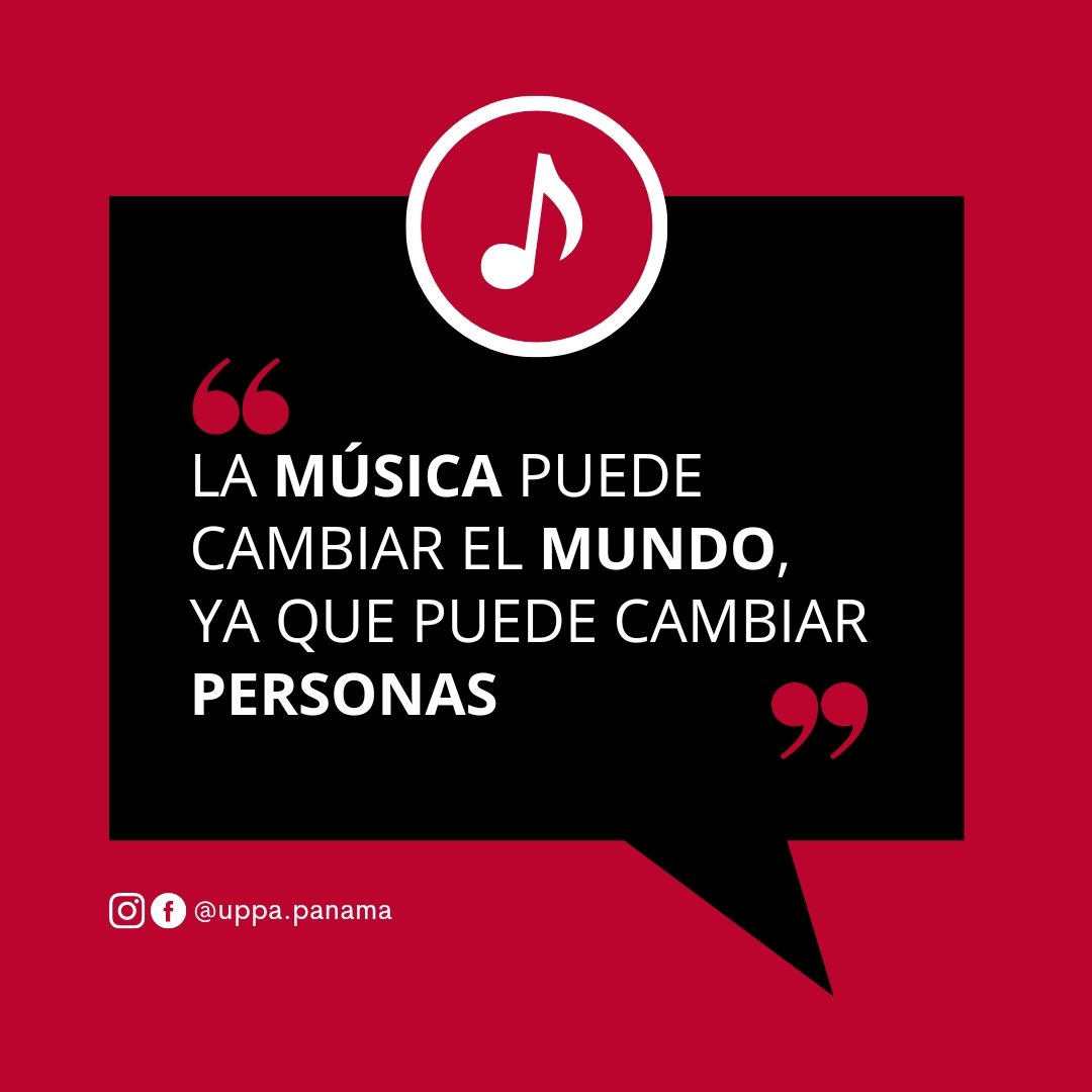 uppa_de's tweet photo. Para reflexionar: ¿Cómo cambió la música tu mundo? https://t.co/EEFZDc3F9B