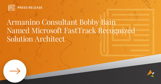 Armanino_HQ's tweet image. We&apos;d like to congratulate #consultant Bobby Bain for being honored by @Microsoft as one of only 28 FastTrack Recognized #SolutionArchitects in Finance and Operations! Congratulations, Bobby! ow.ly/WuSw50K4VgL