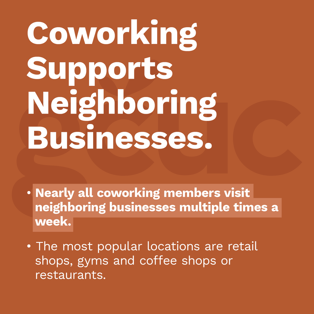 We like to call that the proximity spend that #coworking brings. #value #realesate #gcuc