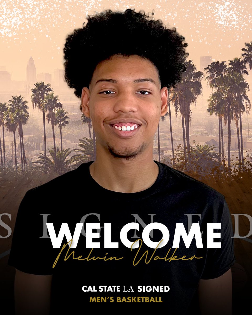 💥SIGNED💥We're exited to announce the signing of Melvin Walker! Melvin is a 6'1 Senior Guard from Southern California. Welcome to the Golden Eagle family! <a href="/LAGoldenEagles/">Cal State LA Athletics</a> #WeAreLA