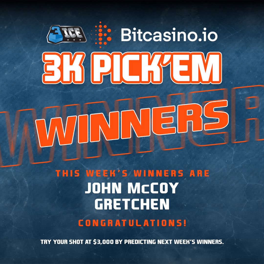 Winner, winner &#127942; &#129297; Let&#39;s hear it for the latest winners of our 3K Pick&#39;Em powered by @Bitcasinoio! John &amp; Gretchen had the most correct picks last week. Want to try your hand at making predictions about the season? Get started at