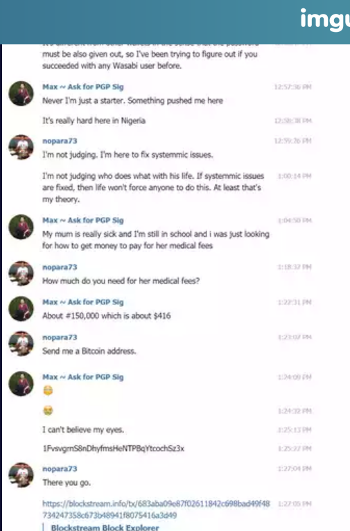 JohnQ_Anytown's tweet image. Who's being trusted to serve up those filters?

Zksnacks, who announced blacklists n using revenue to hire chain analytics to spy on users?

Thought wasabi was meant to be 100% trustless. Their employees, sponsored podcasters and other surrogates in twittosphere say it is... 🤔🤥