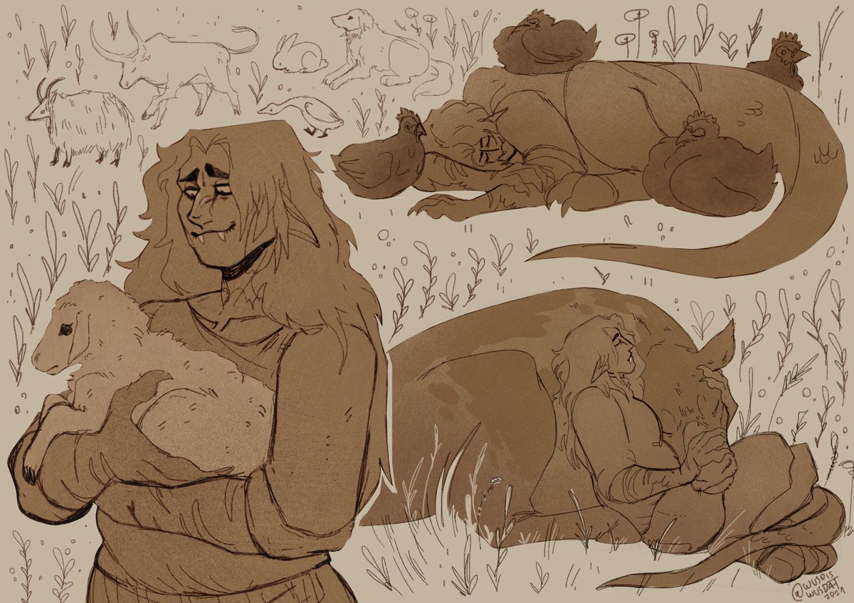 U KNOW WHAT A Repost of this too bc this is still my most self indulgent and most loved lil sketchpage and i hold it so close to me and it makes me feel warm and soft and i'm going to cry i th-- 