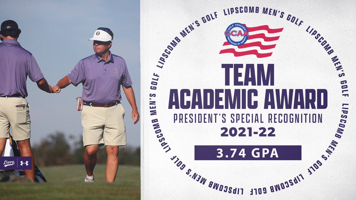 Lipscomb Men's Golf (@lipscombmgolf) on Twitter photo ๐ ๐ผ๐พ๐ผ๐ฟ๐๐๐๐พ ๐ผ๐๐ผ๐๐ฟ๐ ๐๐๐ โ๏ธ
Academic awards keep rolling in for the men!
The <a href="/GolfCoachesAssn/">GCAA</a> honored us with a President's Special Recognition after crushing it in the classroom in 2021-22๐
๐ bit.ly/3cJNKmr
#HornsUp๐ค X #IntoTheStormโ๏ธ ๐ ๐ผ๐พ๐ผ๐ฟ๐๐๐๐พ ๐ผ๐๐ผ๐๐ฟ๐ ๐๐๐ โ๏ธ
Academic awards keep rolling in for the men!
The <a href="/GolfCoachesAssn/">GCAA</a> honored us with a President's Special Recognition after crushing it in the classroom in 2021-22๐
๐ bit.ly/3cJNKmr
#HornsUp๐ค X #IntoTheStormโ๏ธ