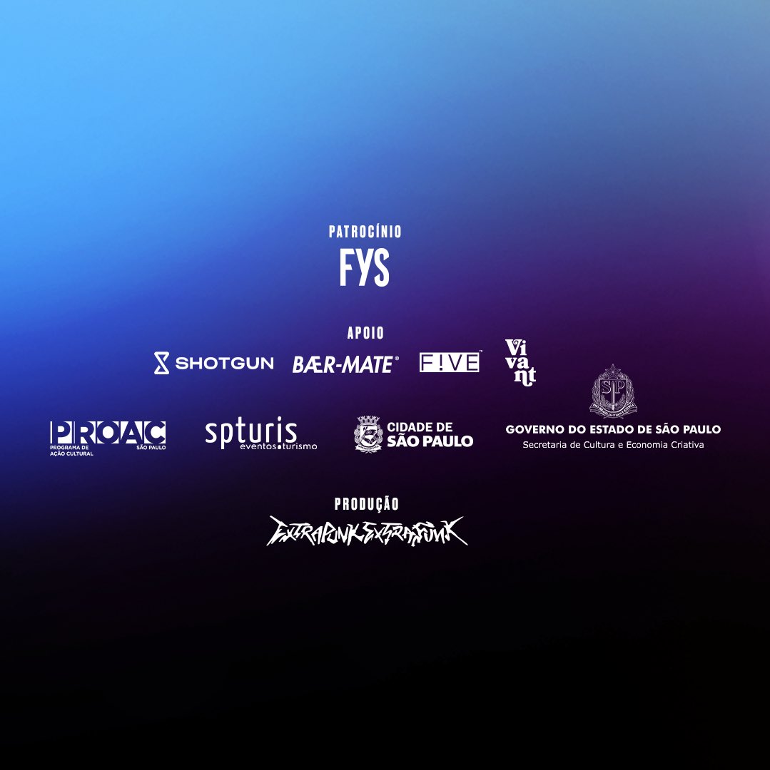 Chegou o post mais aguardado: Line-up com horários! 📢📢📢 E é neste sábado, galera, tá chegando!!

#FestivalExtrapunkExtrafunk
30 de julho
São Paulo/Brasil
