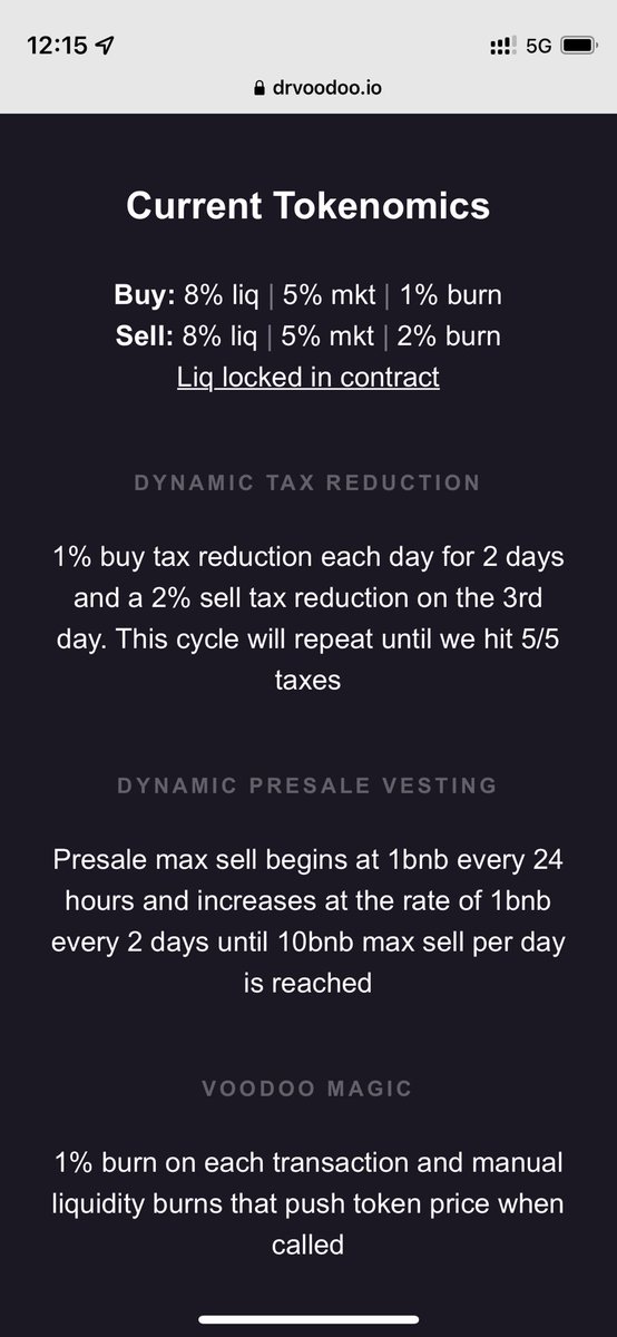 @AltcoinGemsCom $VOODOO – the burn opportunity! Join the magic of #VOODOO burn!
Unique contract. After 15 days taxes now reduced to 5/5 - the magic $VOODOO party is starting now…

#100xgem #100xgems #1000xgem #1000xgems #bsc #degen #100x #burn #YashaNFTfam #Yasha