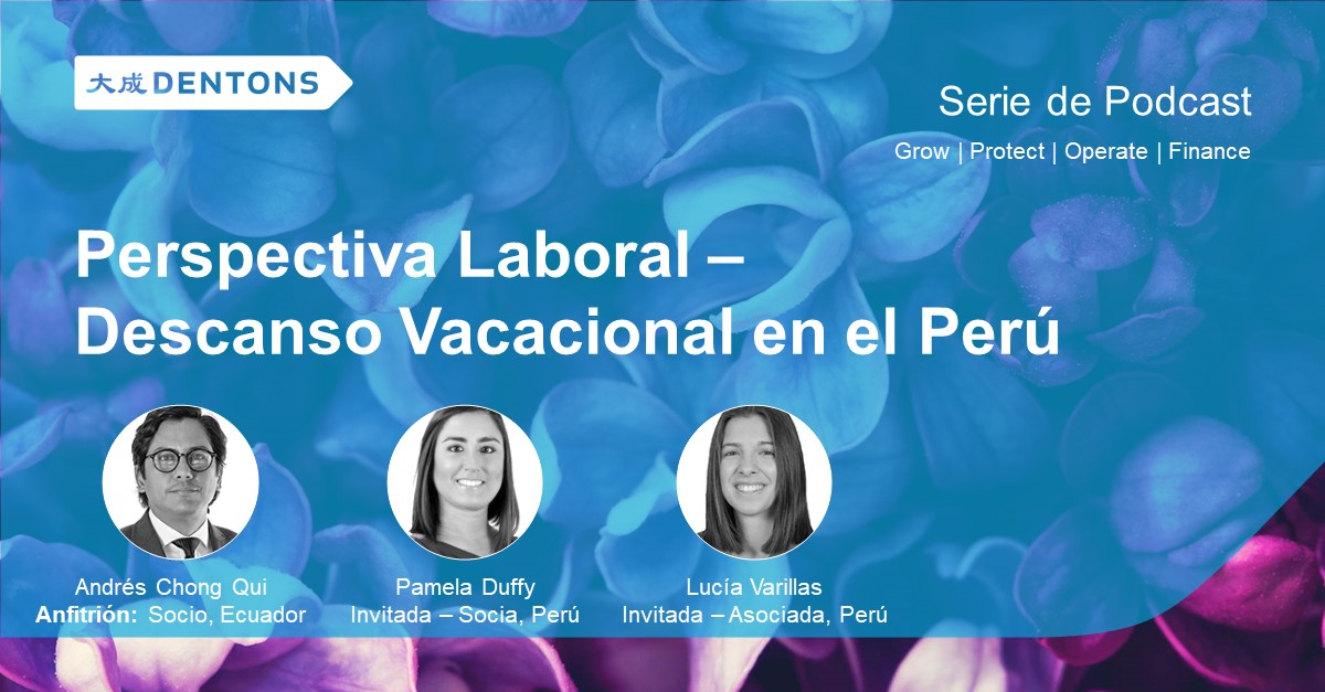 En el #podcast “Perspectiva Laboral”, por #Dentons #LAC, nuestro anfitrión y socio, Andrés Chong Qui Toris <a href="/dtrabajo_ec/">Andrés Chong Qui Toris</a>  junto a otros abogados de diferentes oficinas, discuten temas laborales comparando #regulaciones y experiencias.
Escúchalo aquí: bit.ly/3S1ebUJ