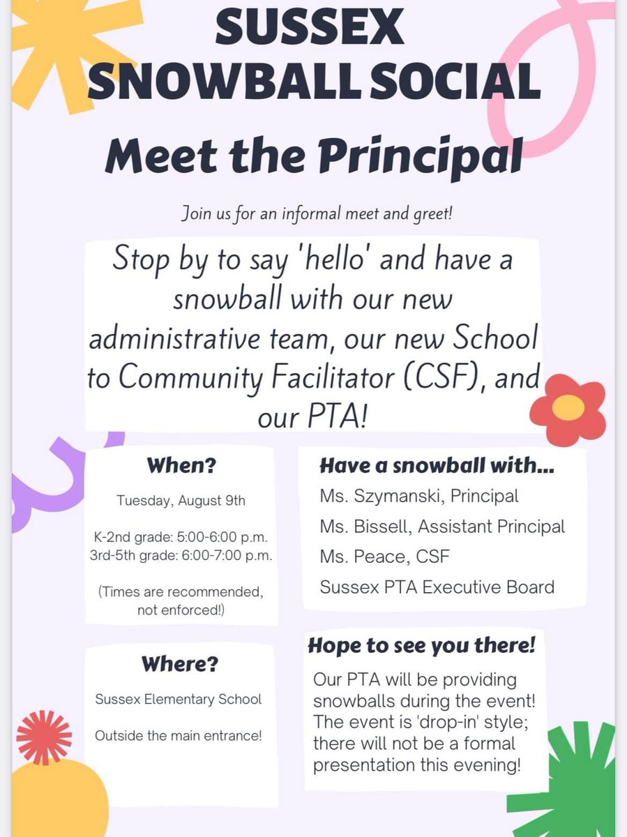 <a href="/SussexES/">Sussex Elementary</a> Come meet our new principal!!!