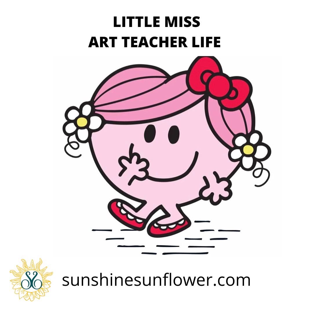Little Miss &amp; Mister Men books were my favorites growing up so I was thrilled when this trend started because it brought back so many happy memories. I love what I do and wouldn’t want to do anything else. ❤️🎨❤️
#sunshinesunflowerstudio #littlemiss #artteacher #artteacherlife