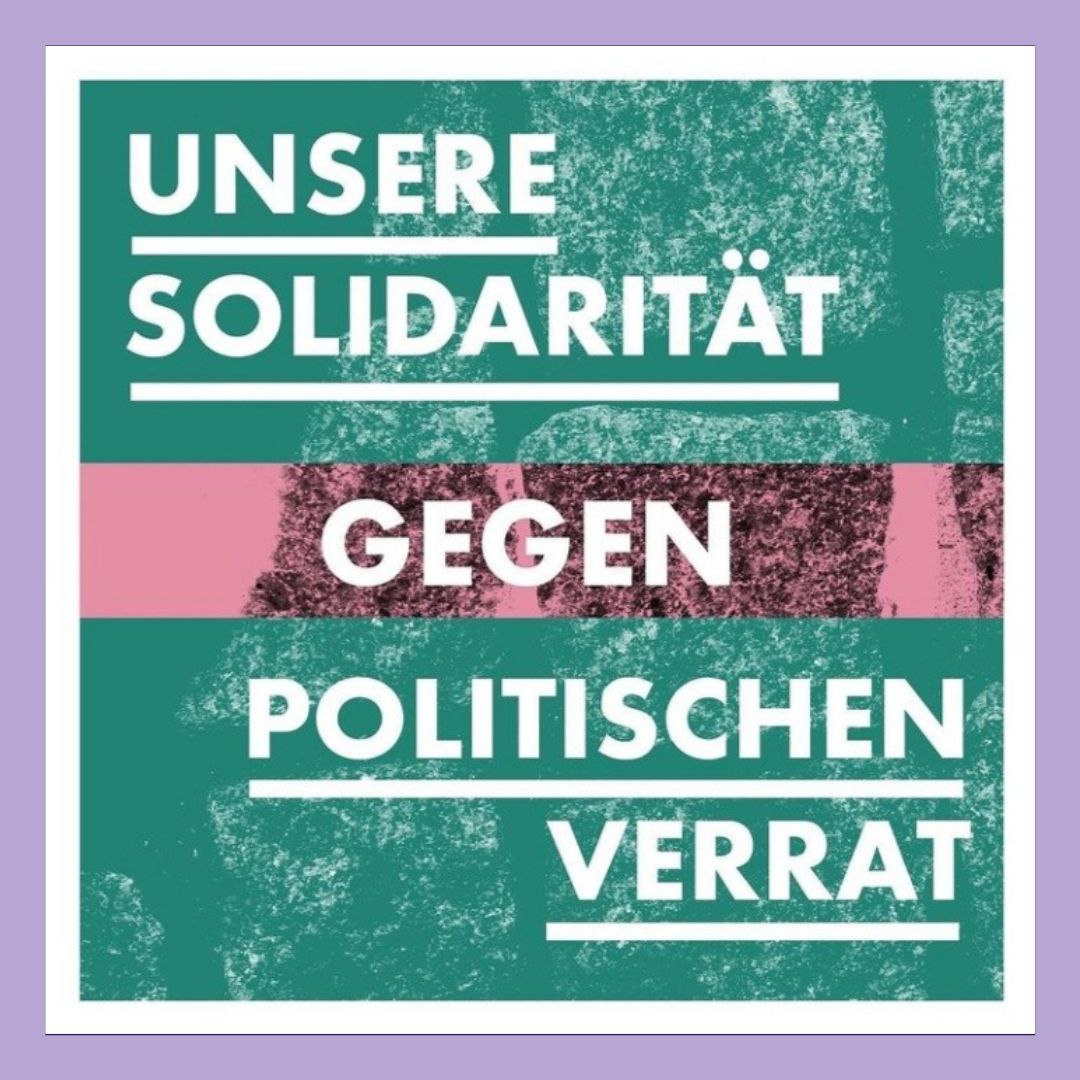 Wenn wir sagen „Misogynists are no comrades“ meinen wir nicht „no comrades to us“ wir meinen „not at all“! 

Alle zum OLG Dresden am 28.07.! 
Unsere Solidarität gegen politischen Verrat!

 ( 1 / 10 )

#FreeLina #AntifaOst #wirsindallelinx