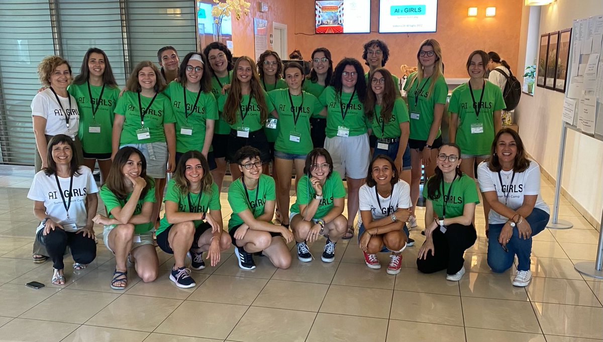 E' iniziato il Summer Tech Camp #AIxGirls! 20 ragazze selezionale da tutta Italia impareranno cos'è l'Intelligenza Artificiale e quali incredibili opportunità di lavoro offre. #AI #WomeninAI <a href="/MajidiDarya/">DaryaMajidi</a> <a href="/communitydonne4/">Donne 4.0</a>