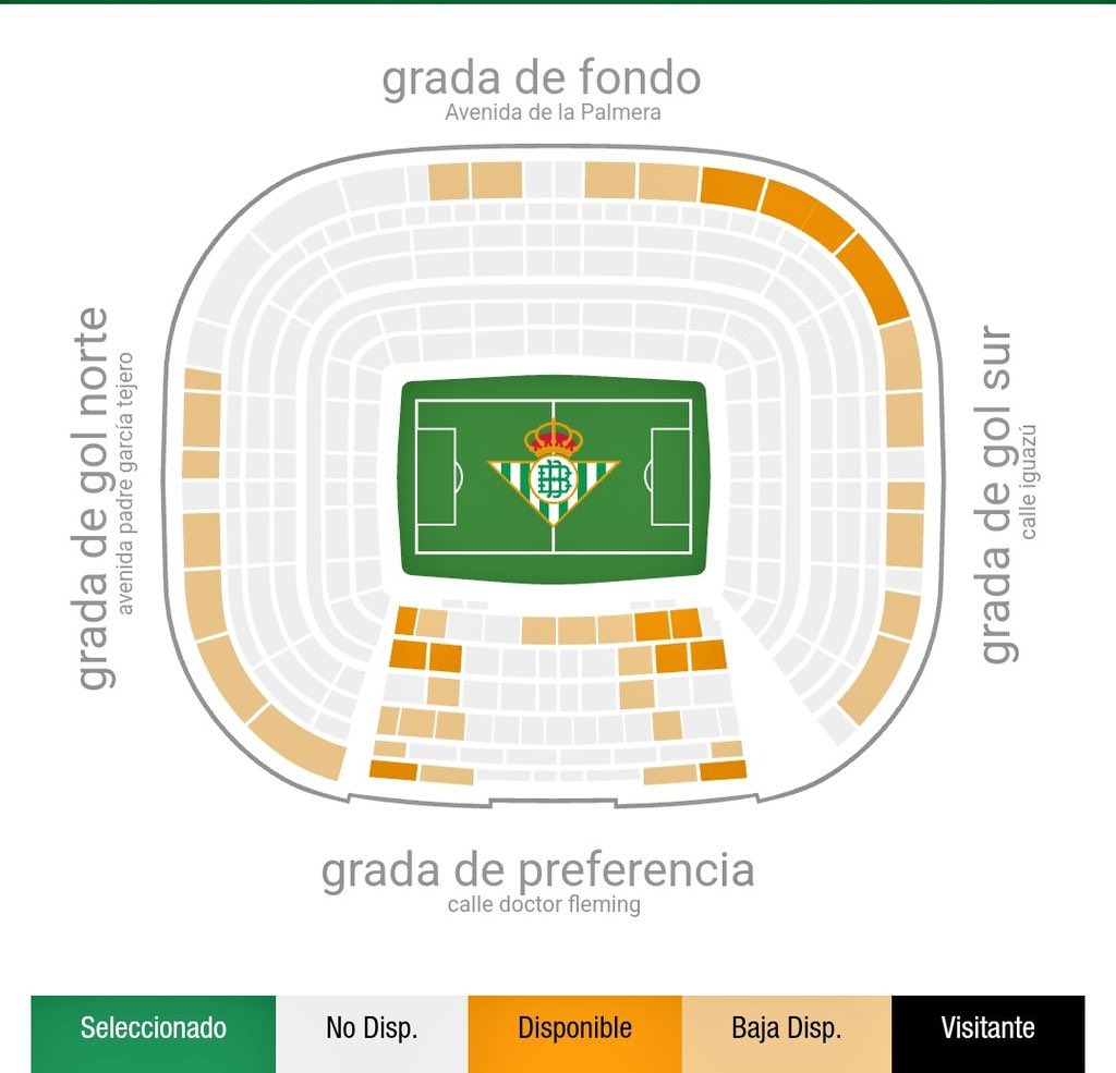 ‼️‼️‼️‼️ ACTUALIZADO 
Disponibilidad asientos para cambios de ubicación. Echarle un ojo los Soy Bético que con esto os encontraréis mañana más o menos RT