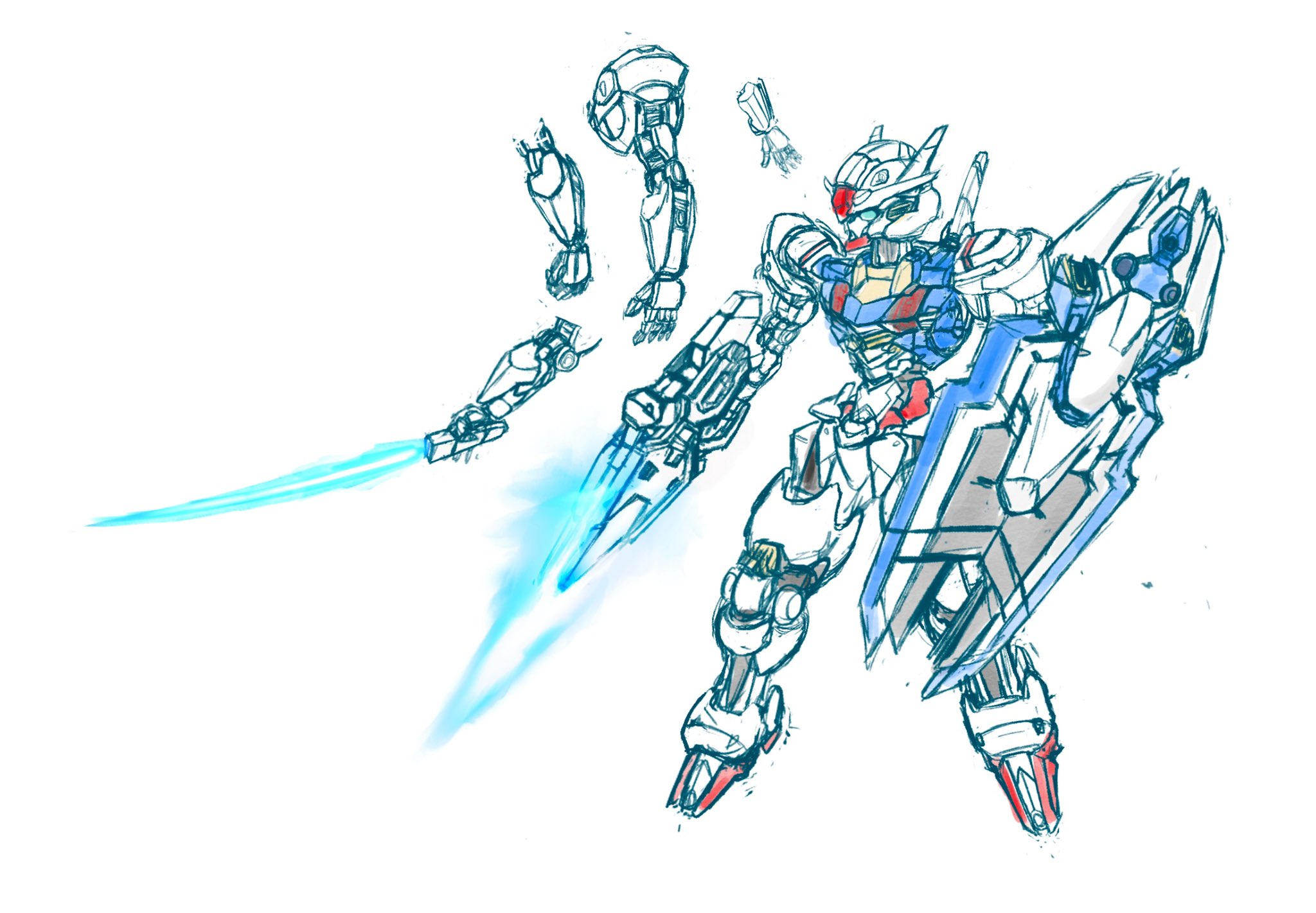 Kingkaede ガンダムエアリアル 機動戦士ガンダム水星の魔女 G Witch 水星の魔女 イラスト好きな人と繋がりたい イラスト練習中 Procreate プロクリエイト T Co Lw1vm56euo Twitter
