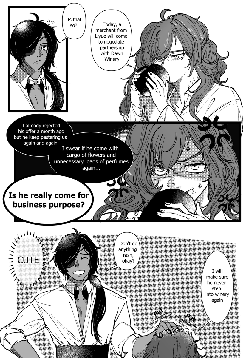 Morning with #kaeluc #ガイディル 
(Comic, read from right to left) 
