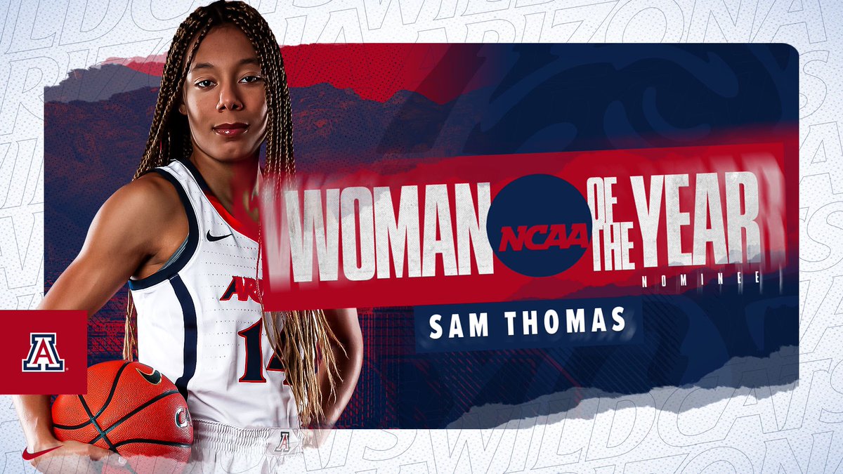 ArizonaWBB's tweet photo. Two-Time Academic All-American
Pac-12 Scholar-Athlete of the Year
Coach Wooden Citizenship Cup recipient
Pac-12 Tom Hansen Medal Honoree
Three-Time Pac-12 All-Defensive Team selection
 
And now…. NCAA Woman of the Year Nominee‼️

#MadeForIt x #LeaveALegacy https://t.co/GRUxw8fe2C