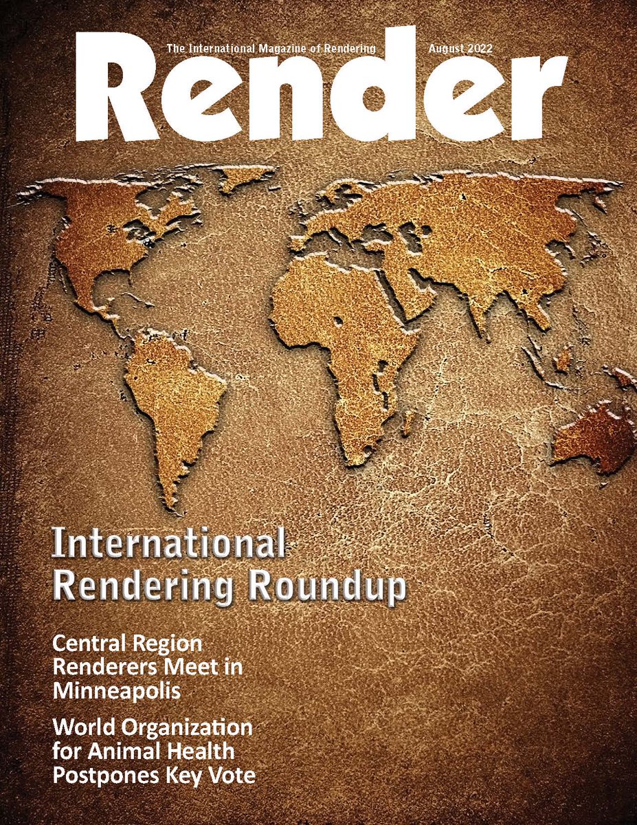 The August issue of Render is being printed and you do not want to miss out on our International Roundup, covering news on the rendering industry in Europe, Australia and Brazil. Get your subscription or renew by Friday, July 29, to be on the mailing list! rendermagazine.com