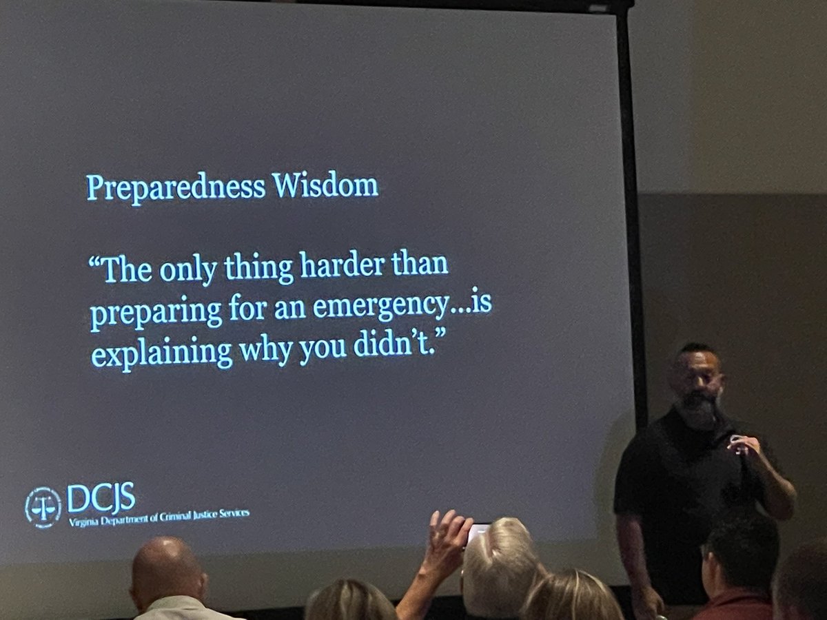 So true!!! Have you prepared for an emergency? @ Virginia Departmentof Criminal Justice Services #crisisplan #BeProactive