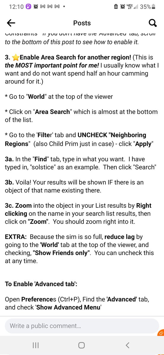 LuciTalksSL's tweet photo. More #SecondLife tips I stole from fb https://t.co/XocLwacz0M