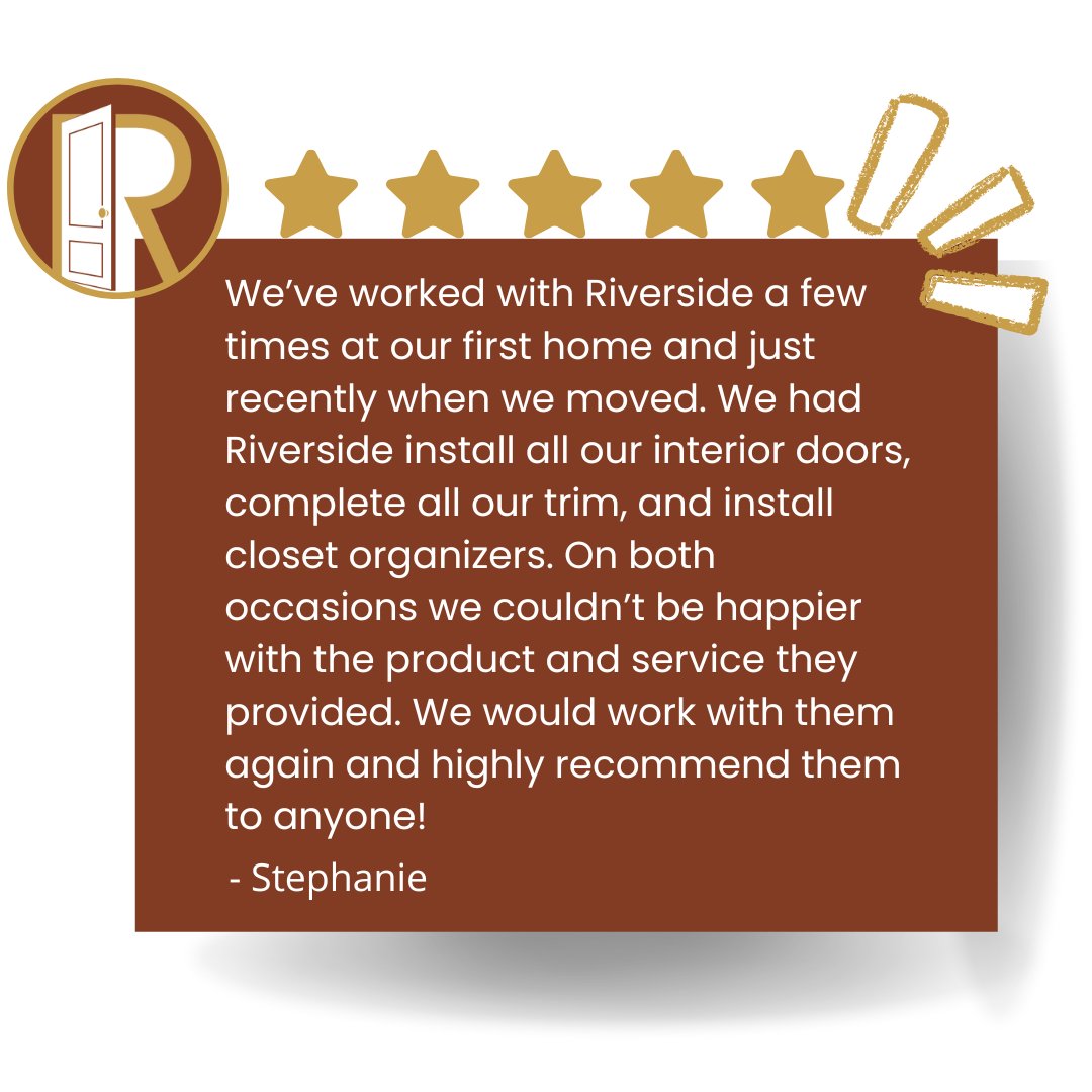 We are so happy to hear how we were able to provide our customers with not only great products, but amazing service too!
⭐⭐⭐⭐⭐️️️️️

#review #googlereview #doors #trim #millwork #interiordoor #interiordoors #doors #door