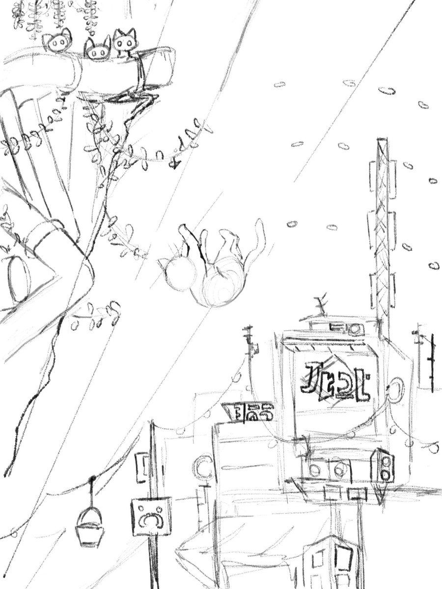 WIP of my fanart for the game Stray. We played it all weekend and it quickly became one of my favorites. #stray #bluetwelvestudio