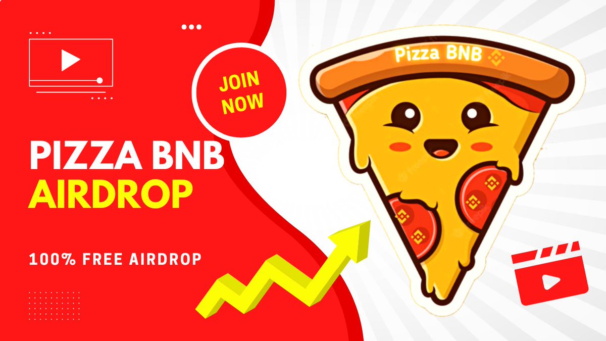 🚀 Airdrop: Pizza BNB ($PizzaBNB)
💰 Reward: 100 Pizza BNB 
👥 Refferal: 10 Pizza BNB 
🏆 Winners: All user are winnners
🚧 Rate: ⭐️⭐️⭐️⭐️⭐️
🏦 Distribution Date: Within 48 hours

🚨 Airdrop Bot Link: t.me/PizzaBNBAirdro…