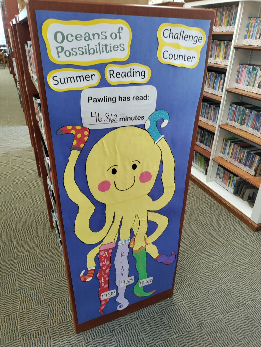 PawlingLibrary's tweet image. The kids have overtaken the adults in the summer reading challenge. Since we are assuming most of our twitter followers are adults, we are asking you to step up your game!