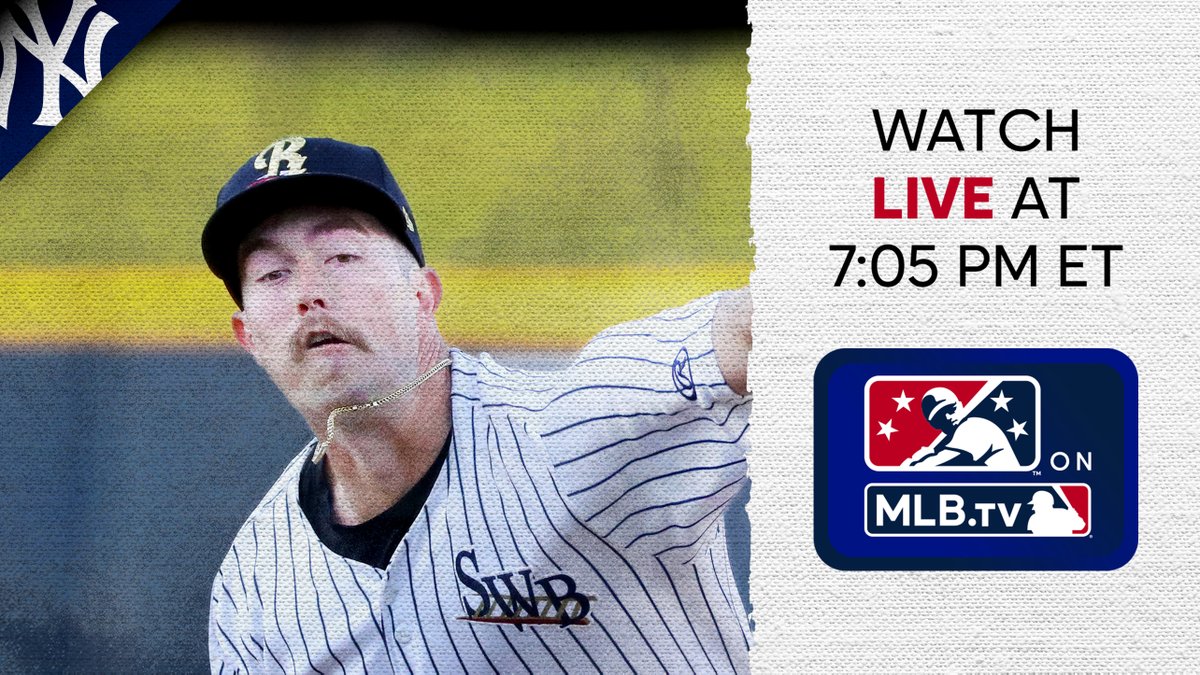 Yanks No. 5 prospect Ken Waldichuk, who has posted a 2.44 ERA across two levels this season, is back on the bump for Triple-A SWB vs. Rochester tonight.

And you can watch for free: atmlb.com/3NzZ69Q
